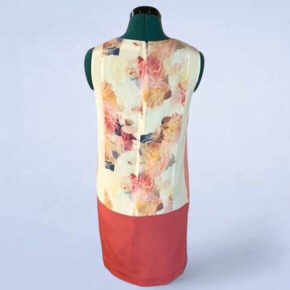 Rebecca Taylor Enchanted Gardens Silk Drop Waist Shift Dress - Size 2 - Picture 4 of 8